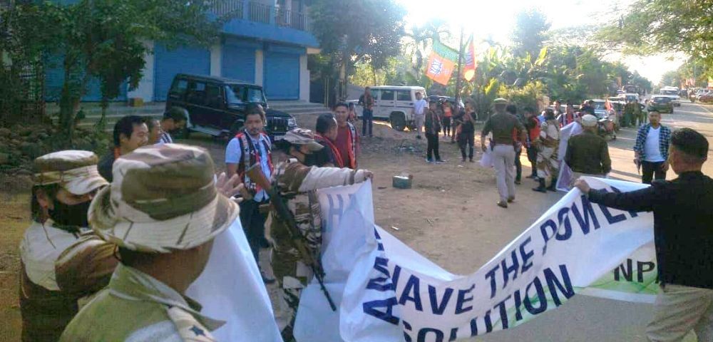 The NPAC has alleged that ‘state agencies’ attempted to remove banners calling for solution to the Naga political issue during the Union Home Minister’s visit to the State on January 6.